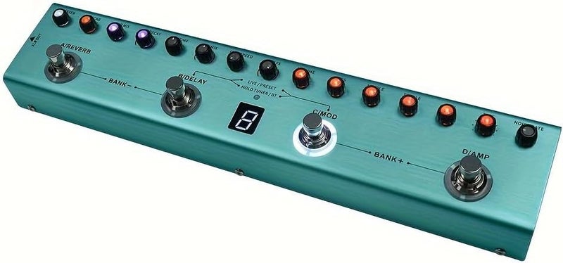 IOppWin Tank G Portable Guitar Multi-Effects Pedal with 36 Editable Presets, XLR Balanced Output, Rechargeable Battery & App Customization – Compact Tuner & IR Cab Simulator - Image 5